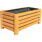 Bestent Дървена саксия Natural 60x30x25cm