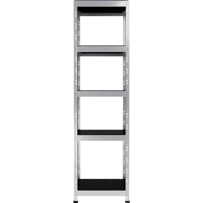 Majster Regál Outdoor záhradný kovový regál 180x50x38cm-4, Šedá