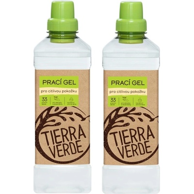 TIERRA VERDE Duopack Prací gel citlivá pokožka 2 x 1 l