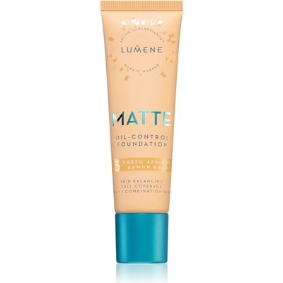 Lumene Matte Oil-Control матиращ фон дьо тен SPF 20 цвят 3 Fresh Apricot 30ml