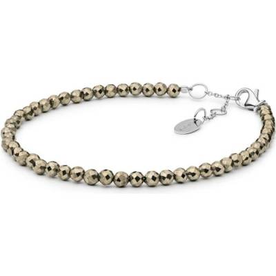 Gaura Pearls Korálkový náramek z pyritu Ophélie 234-104B zlatá