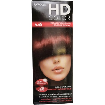 FARCOM HD color, Боя за коса, Номер 4.65, Intense red chestnut