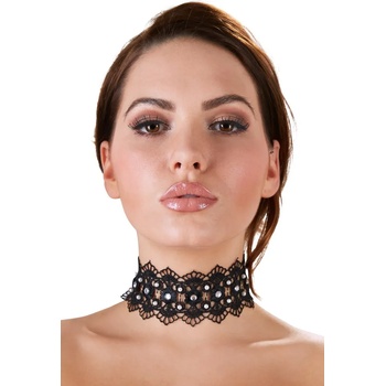 Image 1 of Cottelli Choker with Pearls and Rhinestones 2450186 Black