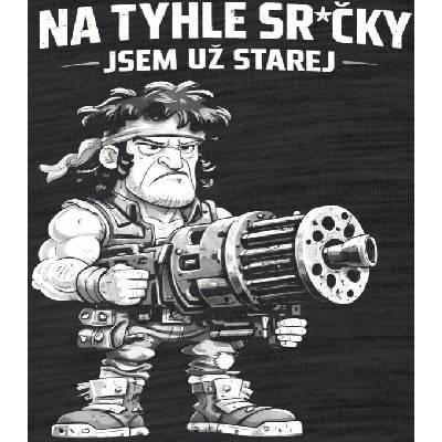 123TRIKO termoska Jsem už starej, bílý tisk 500 ml