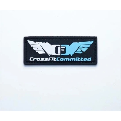 Workout nášivka se suchým zipem CrossFit Commited logo