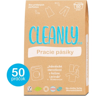 Cleanly Eco pracie pásiky bez vône 50 praní