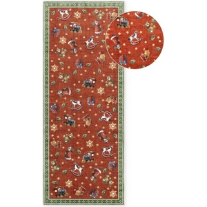 Villeroy & Boch Червена/зелена пътека с коледен мотив 80x200 cm Toy's Delight Nostalgic Noel Red Green - Villeroy&Boch (106499-80x200)