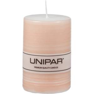 Unipar Светла оранжева свещ , време на горене 18 ч. Finelines - Unipar (Finelines Light Orange Pillar 50x75)