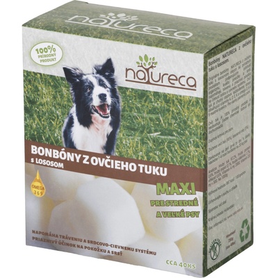 Natureca bonbony z ovčího tuku s lososem Maxi 250 g