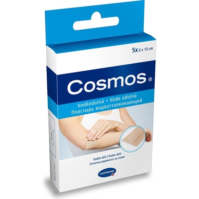 Cosmos Water-resistant vodeodolná náplasť na rany 6 cm x 10 cm 5 ks