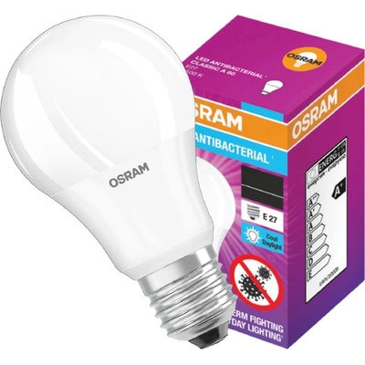 Osram LED žiarovka LED E27 A60 8,5W 60W 806lm 6500K Studená 200° Antibakteriálna