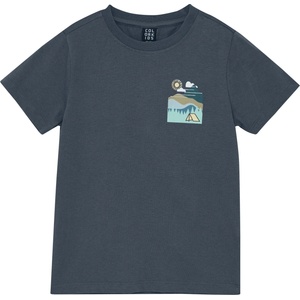 Color Kids Детска тениска Color Kids Kid's T-Shirt with 2 Print S/S T-shirt - Turbulence - размер 176 (EU) (704-5848-0122)