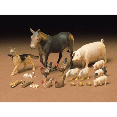Tamiya Livestock set živé zásoby/zvieratá 1:35
