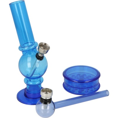 Super Heroes Bong akrylový Giftset Blue 15 cm
