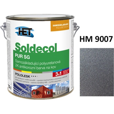 Het Soldecol PUR SG METALLIC 2,5L HM 9007 cca RAL 9007