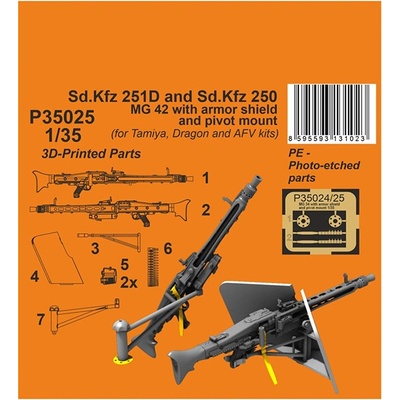 Special Hobby Sd.Kfz 251D/250A MG 42 with Armor Shields and Pivot Mount 1:35