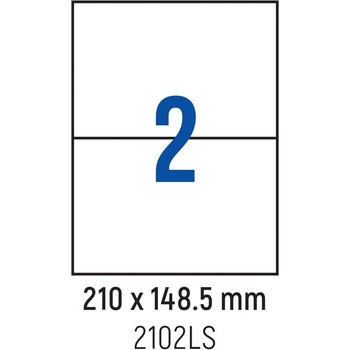 Spree Етикети лепящи 2 бр. , 210.0x148.5 мм, 100 л. , A4 (3800884030387)