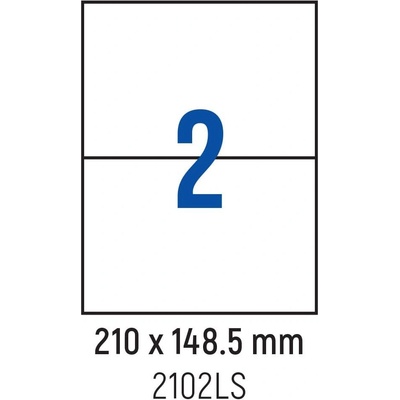Spree Етикети лепящи 2 бр. , 210.0x148.5 мм, 100 л. , A4 (3800884030387)