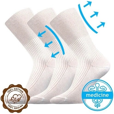 Lonka Zdravan zdravotní ponožky bílá