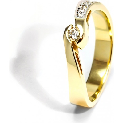 Blink-Blink Zásnubný prsteň zo žltého zlata s diamantom 1334ZDG