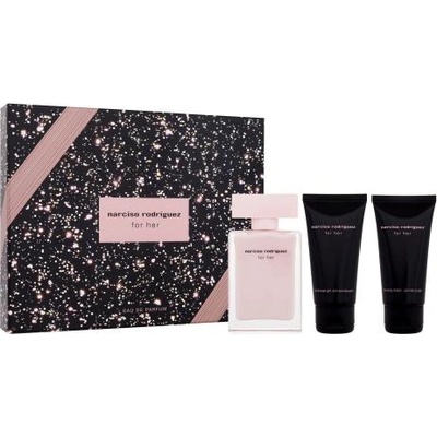 Narciso Rodriguez For Her подаръчен комплект: EDP 50ml + 50ml лосион за тяло + 50ml душ гел за жени