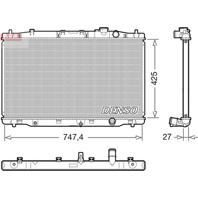 Chladič motora DENSO DRM40052