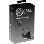 Rebel - вибриращ пенис ринг и вибратор за тестиси - акумулаторен - черен