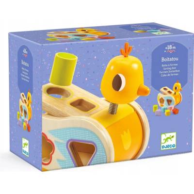 Djeco Boitatou kuriatko vkladačka príklopka 6 dielov Baby color