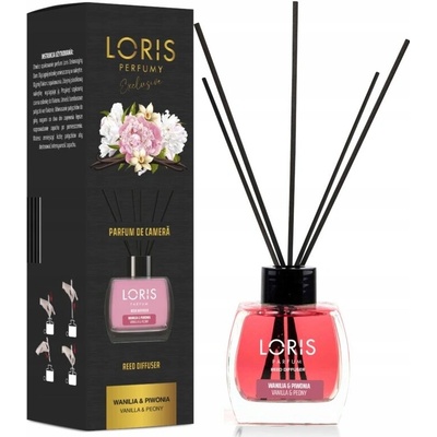 Loris vôňa do domácnosti Vanilka a Pivónia Tyčinky 120 ml