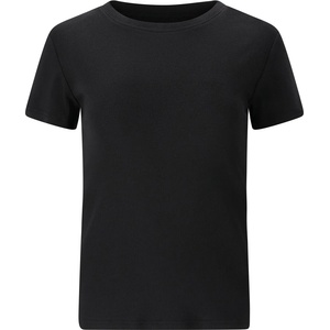 ATHLECIA Дамска тениска ATHLECIA Women's Lenga Rib S/S Tee T-shirt - Black - размер 42 (EU) (916-5469-0115)
