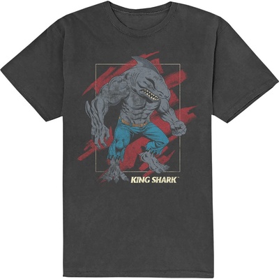 DC Comics tričko King Shark Šedá