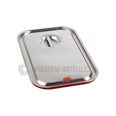 Veko GN 1/6 plné nerezové so silikónovým tesnením 17,6 x 14,2 cm, strieborné 3172550