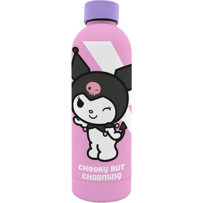 Бутилка за вода Kids Licensing - Hello Kitty, Kuromi, Soft Touch, 800 ml (KU00003)