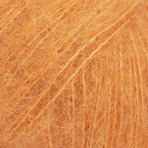 DROPS Design Brushed Alpaca Silk Uni Colour 29 Tangerine Плетива прежда (109829)