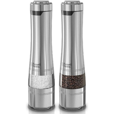 Russell Hobbs Електрически мелнички за сол и пипер RUSSELL HOBBS Classics 23460-56, Керамичен механизъм, LED, Инокс (9RH2346056)