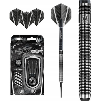 Sada soft šipek Winmau BLACK OUT 20g, 90% wolfram