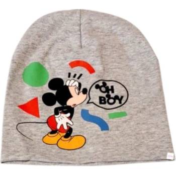 dětská čepice jaro/podzim Mickey Mouse šedá