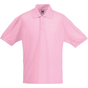 Fruit of the Loom polokošile Kids 65/35 Polo růžová světlá
