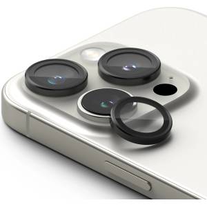 Ringke Протектор за камера за iPhone 16 Pro / iPhone 16 Pro Max (комплект 2) - Ringke Camera Lens Lens Frame Glass - Черно