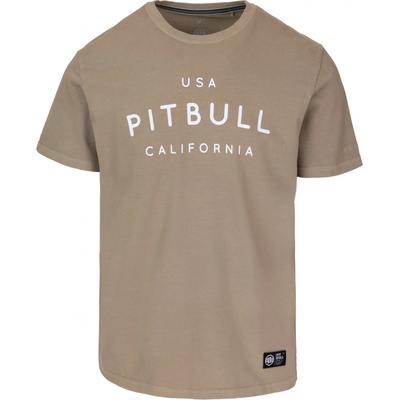 PitBull West Coast pánské triko USA CAL pískové