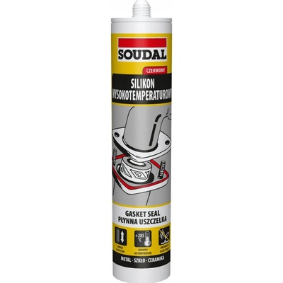 Soudal Žáruvzdorný silikon 310 g červená