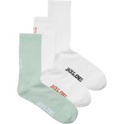 Jack & jones Къси чорапи 'bora' зелено, бяло, размер 41-46
