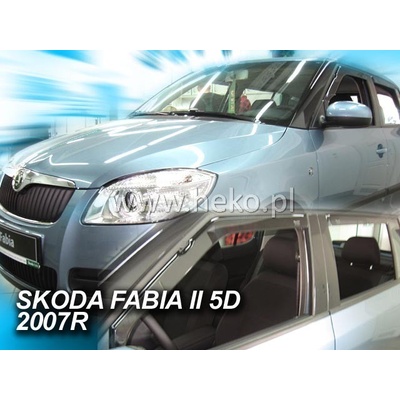 Deflektory Skoda Fabia II 2007-2014