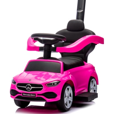 Baby Mix Odrážedlo s vodící tyčí Mercedes Benz AMG C63 Coupe růžová