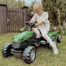 WOOPIE šliapací traktor Farmer GoTrac MAXI s prívesom tiché kolesá