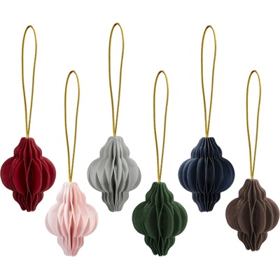 Springos CA1498 VIANOČNÁ OZDÔBA Z PAPIERA 6 KS.