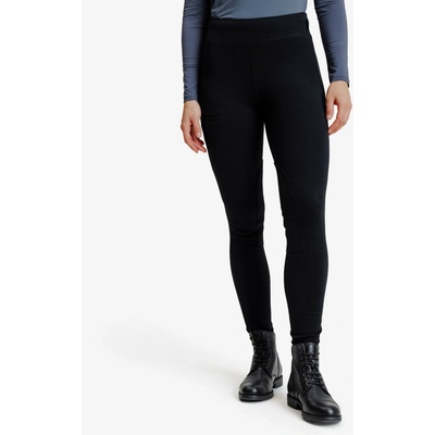 DECATHLON Dámske jazdecké legíny 100 čierne