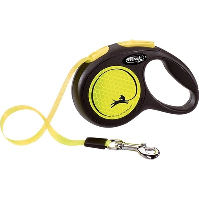 flexi Original каишка New Neon Yellow M - 5 м до 25 кг - лента