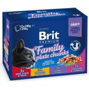 Krmivo pre mačky Brit Premium Cat Family Plate 1200 g 12 x 100 g