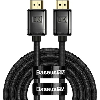 Baseus Кабел Baseus High Definition Series (WKGQ000001), от HDMI(м) към HDMI(м), 1м, черен, 8K 60Hz, 48 Gb/s (WKGQ000001 / 56805)